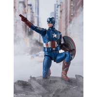 Tamashii Nations S.H. Figuarts: Avengers - Captain America (Avengers Assemble Edition) - The Mage's Emporium Shumi Toys & Gifts Shopify Collective Shumi Toys & Gifts Used English S.H. Figuarts Japanese Style Comic Book