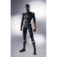 Tamashii Nations S.H. Figuarts: Spider - Man: No Way Home - Spider - Man (Black & Gold Suit) - The Mage's Emporium Shumi Toys & Gifts Shopify Collective Shumi Toys & Gifts Used English S.H. Figuarts Japanese Style Comic Book
