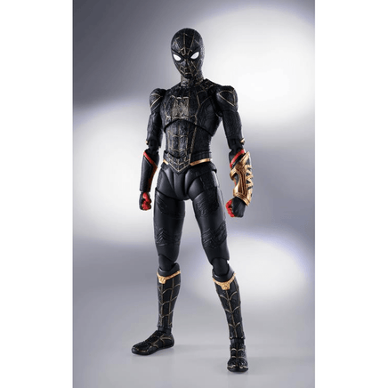 Tamashii Nations S.H. Figuarts: Spider - Man: No Way Home - Spider - Man (Black & Gold Suit) - The Mage's Emporium Shumi Toys & Gifts Shopify Collective Shumi Toys & Gifts Used English S.H. Figuarts Japanese Style Comic Book