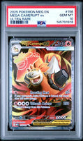 2025 POKEMON MEG EN-MEGA EVOLUTION #156 MEGA CAMERUPT ex ULTRA RARE PSA GEM MT 10