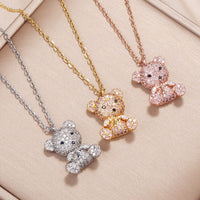 Teddy Bear Pendant Necklace - The Mage's Emporium Kore Kawaii Kore Kawaii Shopify Collective Used English Japanese Style Comic Book