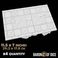 Iron Sector Template Set | 11e Terrain Template Set | Shipping Excluded