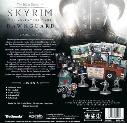 The Elder Scrolls V: Skyrim – The Adventure Game: Dawnguard Expansion - The Mage's Emporium PunkOuter Games PunkOuter Games Shopify Collective Used English Board Game Japanese Style Comic Book