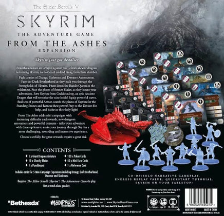 The Elder Scrolls V: Skyrim – The Adventure Game: From the Ashes Expansion - The Mage's Emporium PunkOuter Games PunkOuter Games Shopify Collective Used English Board Game Japanese Style Comic Book