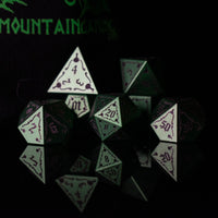 The Mad Scientist Aluminum Metal Dice Set - The Mage's Emporium Misty Mountain Gaming Misty Mountain Gaming Shopify Collective Used English Aluminum Japanese Style Comic Book