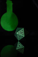 The Mad Scientist Aluminum Metal Dice Set - The Mage's Emporium Misty Mountain Gaming Misty Mountain Gaming Shopify Collective Used English Aluminum Japanese Style Comic Book