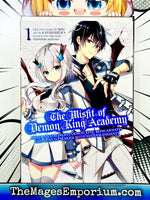 The Misfit of Demon King Academy Vol 1 - The Mage's Emporium Square Enix 2407 alltags bis1 Used English Manga Japanese Style Comic Book