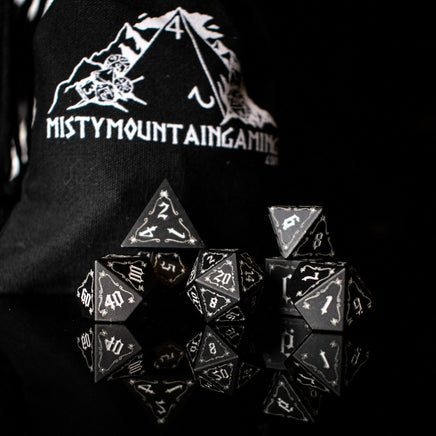 The Spider Aluminum Metal Dice Set - The Mage's Emporium Misty Mountain Gaming Misty Mountain Gaming Shopify Collective Used English Aluminum Japanese Style Comic Book