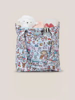 tokidoki Snow Day Be Light Diaper Bag Tote — Ice Blue - The Mage's Emporium JuJuBe JuJuBe Shopify Collective Used English Be Light Japanese Style Comic Book