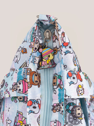 tokidoki Snow Day Be Light Diaper Bag Tote — Ice Blue - The Mage's Emporium JuJuBe JuJuBe Shopify Collective Used English Be Light Japanese Style Comic Book