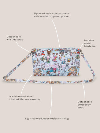 tokidoki Snow Day Be Quick Shoulder Diaper Bag Accessory — Ice Blue - The Mage's Emporium JuJuBe JuJuBe Shopify Collective Used English Be Quick Japanese Style Comic Book
