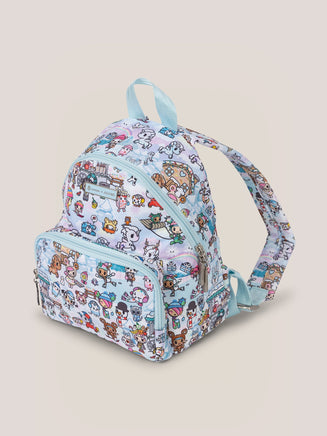 tokidoki Snow Day Everyday Mini Small Diaper Bag Backpack — Ice Blue - The Mage's Emporium JuJuBe JuJuBe Shopify Collective Used English Everyday Mini Japanese Style Comic Book