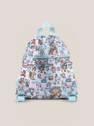 tokidoki Snow Day Everyday Mini Small Diaper Bag Backpack — Ice Blue - The Mage's Emporium JuJuBe JuJuBe Shopify Collective Used English Everyday Mini Japanese Style Comic Book