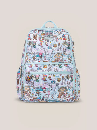 tokidoki Snow Day Zealous Backpack Diaper Bag — Ice Blue - The Mage's Emporium JuJuBe JuJuBe Shopify Collective Used English Zealous Japanese Style Comic Book