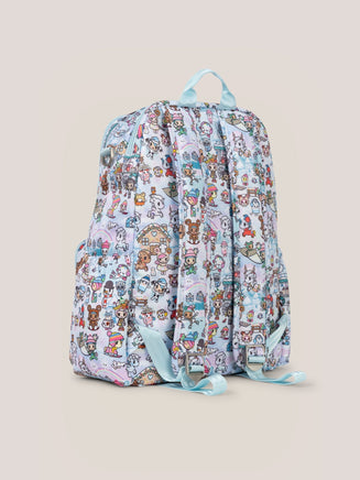 tokidoki Snow Day Zealous Backpack Diaper Bag — Ice Blue - The Mage's Emporium JuJuBe JuJuBe Shopify Collective Used English Zealous Japanese Style Comic Book