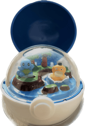 TOMY: Pokemon Monster Collection - Psyduck and Squirtle Windup Diorama Master Ball - The Mage's Emporium Shumi Toys & Gifts Shopify Collective Shumi Toys & Gifts Used English Pocket Monster Figure Japanese Style Comic Book