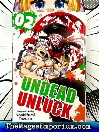 Undead Unluck Vol 2 - The Mage's Emporium Viz Media 2410 BackInStock UPDATEMETA Used English Manga Japanese Style Comic Book