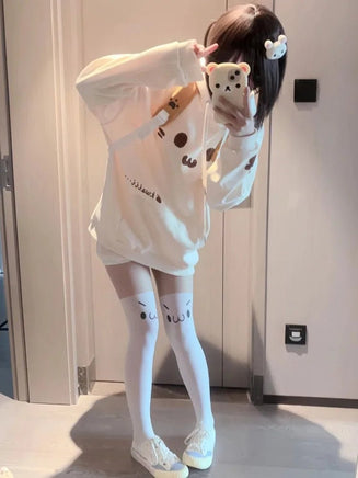 UwU Cat Face Hoodie - The Mage's Emporium Kore Kawaii Kore Kawaii Shopify Collective Used English Japanese Style Comic Book