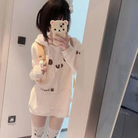 UwU Cat Face Hoodie - The Mage's Emporium Kore Kawaii Kore Kawaii Shopify Collective Used English Japanese Style Comic Book