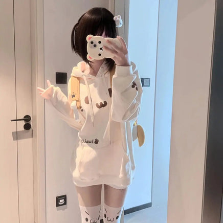 UwU Cat Face Hoodie - The Mage's Emporium Kore Kawaii Kore Kawaii Shopify Collective Used English Japanese Style Comic Book