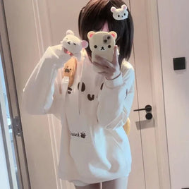 UwU Cat Face Hoodie - The Mage's Emporium Kore Kawaii Kore Kawaii Shopify Collective Used English Japanese Style Comic Book