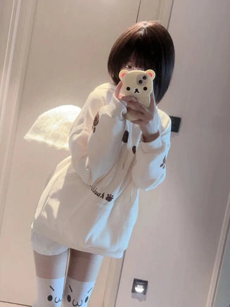 UwU Cat Face Hoodie - The Mage's Emporium Kore Kawaii Kore Kawaii Shopify Collective Used English Japanese Style Comic Book