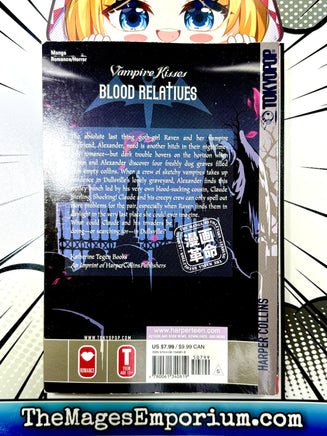 Vampire Kisses Blood Relatives Vol 1 - The Mage's Emporium Tokyopop 2411 BackInStock UPDATEMETA Used English Manga Japanese Style Comic Book