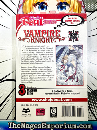 Vampire Knight Vol 3 - The Mage's Emporium Viz Media 2412 BackInStock UPDATEMETA Used English Manga Japanese Style Comic Book