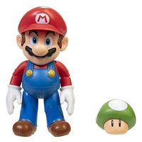 World of Nintendo 4" Action Figure - Mario with 1 - Up Mushroom - The Mage's Emporium ToyShnip Shopify Collective ToyShnip Used English Action & Toy Figures Japanese Style Comic Book