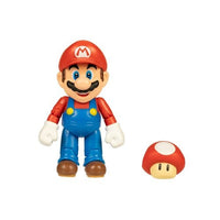 World of Nintendo 4" Action Figure - Mario with Super Mushroom - The Mage's Emporium ToyShnip Shopify Collective ToyShnip Used English Toys & Games Japanese Style Comic Book