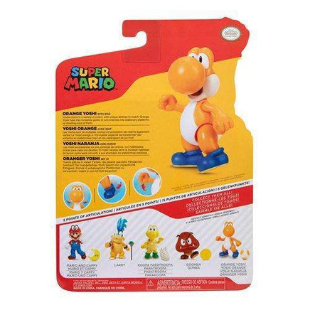 World of Nintendo 4" Action Figure - Orange Yoshi with Egg - The Mage's Emporium ToyShnip Shopify Collective ToyShnip Used English Action & Toy Figures Japanese Style Comic Book