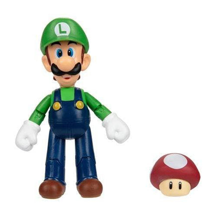 World of Nintendo 4 Inch Action Figure - Luigi with Super Mushroom - The Mage's Emporium ToyShnip Shopify Collective ToyShnip Used English Action & Toy Figures Japanese Style Comic Book