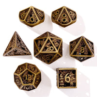 Christmas Metal RPG Dice Set | 7 Pieces