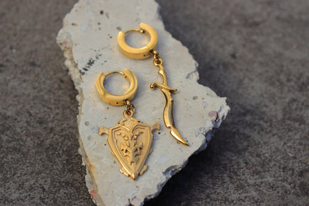 Yu - Gi - Oh!™ Black Luster Soldier Earrings - The Mage's Emporium Mister SFC Mister SFC Shopify Collective Used English EARRING Japanese Style Comic Book