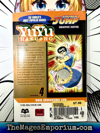 Yuyu Hakusho Vol 4 - The Mage's Emporium Viz Media outofstock UPDATEMETA Used English Manga Japanese Style Comic Book