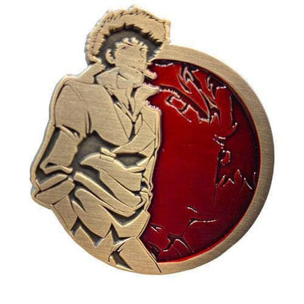 Zen Monkey: Antique Gold Spike Spiegel - Cowboy Bebop Enamel Pin - The Mage's Emporium ToyShnip Shopify Collective ToyShnip Used English Toys & Games Japanese Style Comic Book