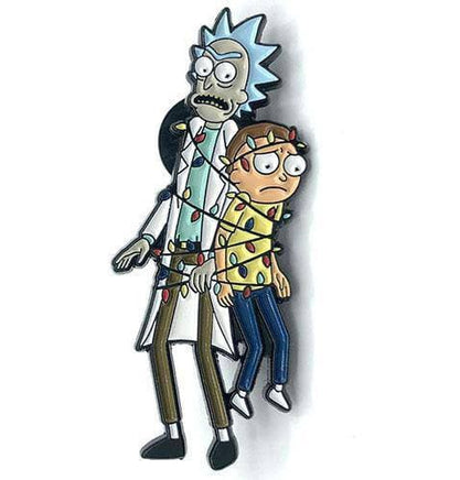 Zen Monkey: Rick and Morty Tangled in Lights - Rick and Morty Enamel Pin - The Mage's Emporium ToyShnip Shopify Collective ToyShnip Used English Toys & Games Japanese Style Comic Book