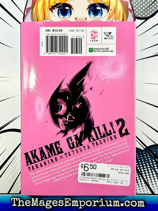 Akame ga Kill Vol 2 - The Mage's Emporium Yen Press 2401 Used English Manga Japanese Style Comic Book