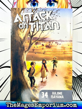 Attack on Titan Vol 34 - The Mage's Emporium Kodansha Used English Manga Japanese Style Comic Book
