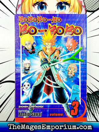 BoBoBo-Bo Bo-BoBo Vol 3 - The Mage's Emporium Viz Media 2402 alltags description Used English Manga Japanese Style Comic Book