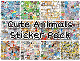 Cute Animals Sticker Pack - The Mage's Emporium The Mage's Emporium featured stickers Used English Japanese Style Comic Book