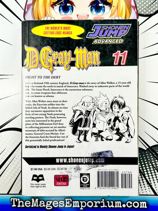 D.Gray-Man Vol 11 Ex Library - The Mage's Emporium Viz Media 2311 description Used English Manga Japanese Style Comic Book