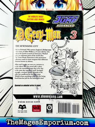 D.Gray-Man Vol 3 Ex Library - The Mage's Emporium Viz Media 2311 description Used English Manga Japanese Style Comic Book