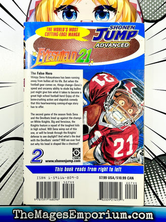 Eyeshield 21 Vol 2 - The Mage's Emporium Viz Media Missing Author Used English Manga Japanese Style Comic Book