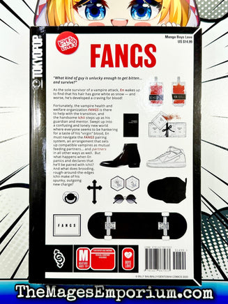 Fangs Vol 1 - The Mage's Emporium Tokyopop 2401 copydes yaoi Used English Manga Japanese Style Comic Book