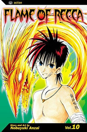 Flame of Recca Vol 10 - The Mage's Emporium Viz Media 2310 description publicationyear Used English Manga Japanese Style Comic Book