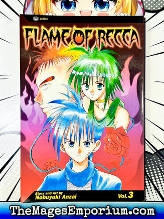 Flame of Recca Vol 3 - The Mage's Emporium Viz Media description publicationyear Used English Manga Japanese Style Comic Book
