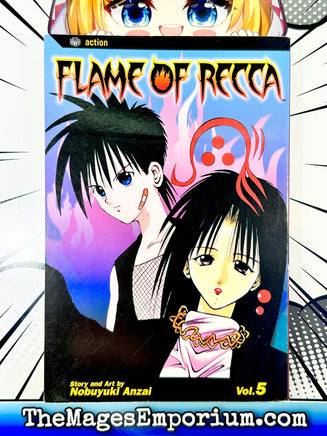 Flame of Recca Vol 5 - The Mage's Emporium Viz Media 2310 description publicationyear Used English Manga Japanese Style Comic Book