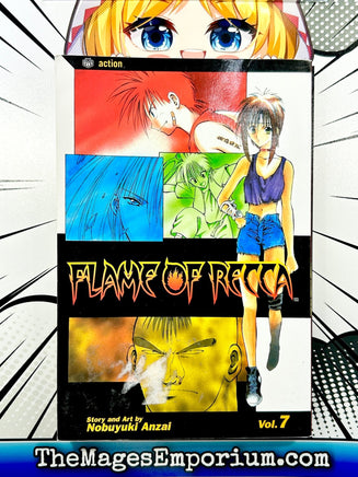 Flame of Recca Vol 7 - The Mage's Emporium Viz Media 2402 alltags description Used English Manga Japanese Style Comic Book