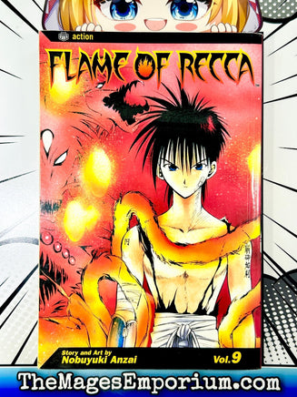 Flame of Recca Vol 9 - The Mage's Emporium Viz Media description publicationyear Used English Manga Japanese Style Comic Book